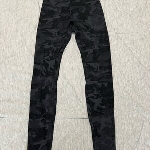lululemon athletica high rise Black Camo Leggings
